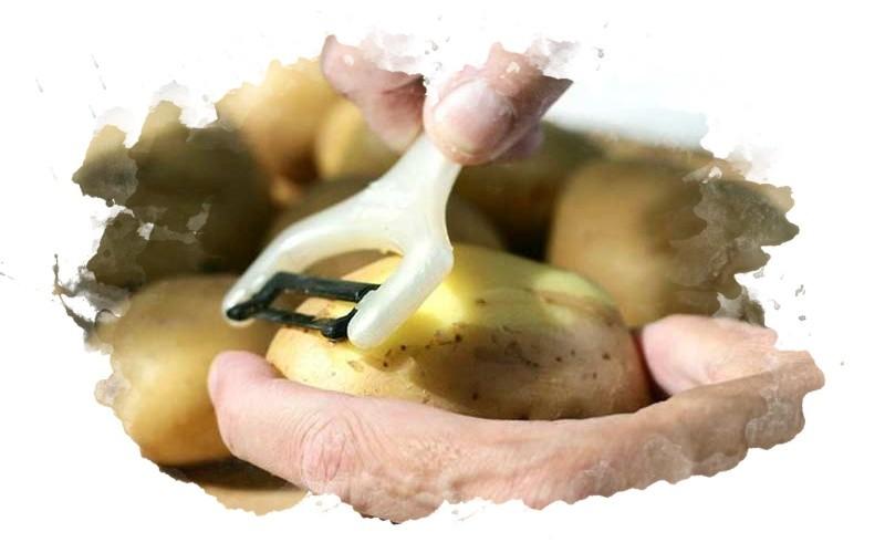 как чистить картофель