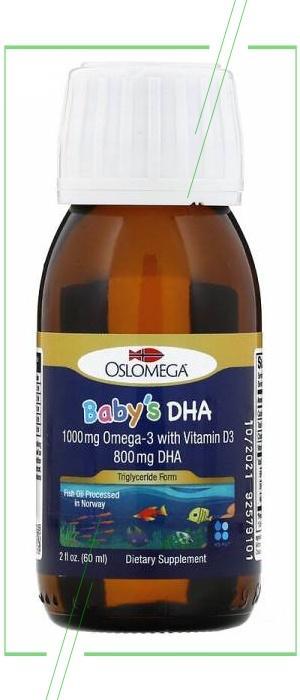 Oslomega Baby's DHA Норвежская серия ДГК с витамином D3_result